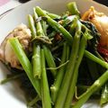 さくさくキッチン's cooksnap of when they made パップン ファイデーン（空芯菜炒め）.