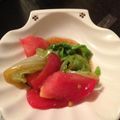 ろっくまんえっくす's cooksnap of when they made タッパー&レンジで作る白菜&トマトお浸し.