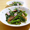 夏の記念日's cooksnap of when they made 簡単！空芯菜とソーセージ炒め.