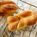 むぅむ's cooksnap of when they made ☆:*･ﾟごまピーねじりパン☆:*･ﾟ.