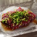 ぶ〜こ♡'s cooksnap of when they made カツオの刺身 ネギまみれ.