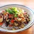 せつぶんひじき's cooksnap of when they made ぴりっと。　茄子の四川風あんかけビーフン.