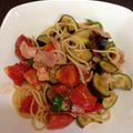 スヌーピー（＾ω＾）'s cooksnap of when they made 茄子とベーコンのトマトパスタ.