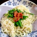 monakomochi's cooksnap of when they made プチアレンジ☆大葉と梅干しの冷やし中華.