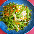 ☆ぶっちょ☆'s cooksnap of when they made 彩り綺麗！ささげの油炒め.