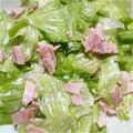 ☆結★'s cooksnap of when they made 簡単♪超特急！！レタスとハムのサラダ.