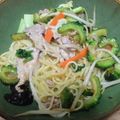 プルメリアのブーケ's cooksnap of when they made 夏バテ対策！豚肉とゴーヤで塩焼きそば.