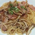 nanacoh's cooksnap of when they made しめじの和風パスタ.