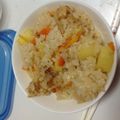 Uいな's cooksnap of when they made 簡単おいしい！じゃが豚♡炊き込みごはん.