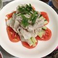 黒酢と塩味's cooksnap of when they made 豚の冷しゃぶサラダ～香味ソースかけ～.