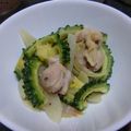 ほあちん's cooksnap of when they made ゴーヤー玉葱鶏もも肉の塩胡椒炒め.