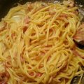 mila162's cooksnap of when they made 牛乳で簡単★固まらない★カルボナーラ.