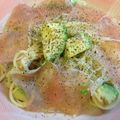 ZAQ13's cooksnap of when they made 生ハムとアボガドのクリームパスタ♪.