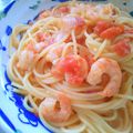 ミケさち's cooksnap of when they made エビのトマトクリームパスタ♡.