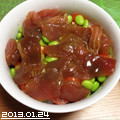 オオノさん's cooksnap of when they made 枝豆・トマトを乗せた　サーモン丼。.