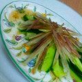 ニコニコまっきー's cooksnap of when they made きゅうりと茗荷で変わりナムル風.