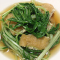 か☆お's cooksnap of when they made みず菜と油揚げの煮浸し.