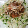 CoffeeCoco's cooksnap of when they made もやしにon納豆キムチ❤.