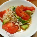 になぱぱ's cooksnap of when they made えのきとトマトのコロコロサラダ.