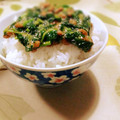 tomatoAS's cooksnap of when they made モロヘイヤ納豆丼♪.