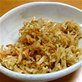 hiro★kuma's cooksnap of when they made ∮切干大根とさやえんどうと桜エビ炒め∮.
