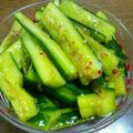 りょうりっこ☆'s cooksnap of when they made きゅうりの豆板醤＆醤油あえ.