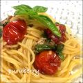 ぷるベリー's cooksnap of when they made ドライトマトでアンチョビバジリコパスタ.