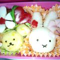 y_hamr 's cooksnap of when they made ミッフィーのクマさん♡キャラ弁おかず.