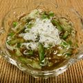 にきけん's cooksnap of when they made カップもずく酢で簡単和え物.