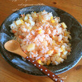 komugiko4's cooksnap of when they made 鮭フレークとじゃが芋のバター醤油炒飯.