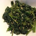 幸せ姫's cooksnap of when they made レンチンほうれん草のごま和え.