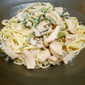 terakooo's cooksnap of when they made ほうれん草としめじのクリームスパ.