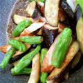なかむらファーム's cooksnap of when they made なすとしし唐のにんにく・しょうが炒め☆.