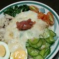 つぅたろ's cooksnap of when they made ねばねばそうめん！　モロヘイヤと長芋で.