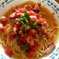 onefineday's cooksnap of when they made タコのトマトパスタ♪.