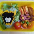 ﾎﾟﾝﾁｬﾛﾌ's cooksnap of when they made キャラ弁■キョウリュウジャー☆グリーン.