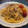 ミル☆クル's cooksnap of when they made 今ある材料で☆お手軽ヘルシーカルボナーラ.