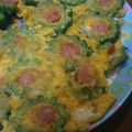 ｃｉｎｚａｎｏ's cooksnap of when they made ゴーヤのウインナー詰めたまご焼き.