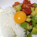 むーにんママ's cooksnap of when they made サーモン＆アボカドのタルタル漬け丼.