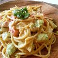 Mコヤマ's cooksnap of when they made アボカドとトマトとえびのクリームパスタ.