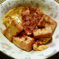 emismil's cooksnap of when they made 厚揚げバター焼きのたまごとじ♡.