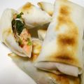 しぃぃくん's cooksnap of when they made ヘルシー！サーモンと春菊の焼き春巻き.