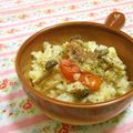 赤い電話's cooksnap of when they made 簡単！きのことベーコンのクリームリゾット.