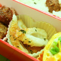 yukanosuke's cooksnap of when they made お弁当に✿ちくわのマヨ炒め～バジル風味～.
