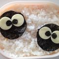 紅葉ｙ's cooksnap of when they made ●まっくろくろすけ●のり弁【キャラ弁】.