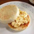tama-ma's cooksnap of when they made ピリッとたまごトースト♡.