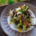 まろんかふぇ's cooksnap of when they made ひじきときゅうりの香味ゴマ酢和え.