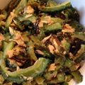 zyagagori's cooksnap of when they made ゴーヤの塩コンブ炒め.