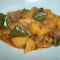 monemaruku's cooksnap of when they made じゃがいもと豚肉のキムチ炒め.