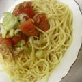 haruku221's cooksnap of when they made ツナとトマトの冷製パスタ♪.